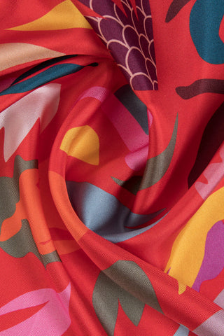 DORA NOLA Small Silk Scarf - All the way