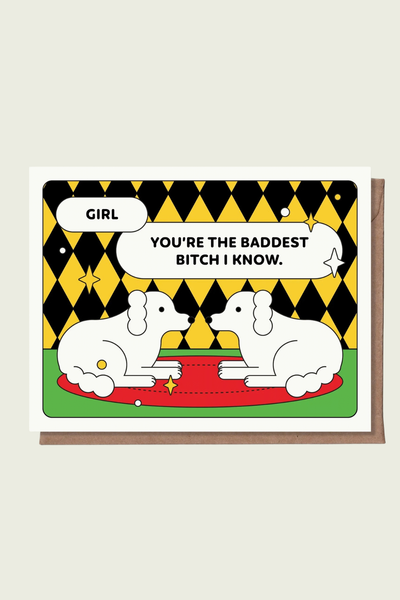 EPEE LAPIN STUDIO Carte de Voeux -  Baddest Bitch