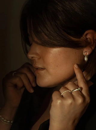 SARAH BIJOUX Bague Chevalière Perle