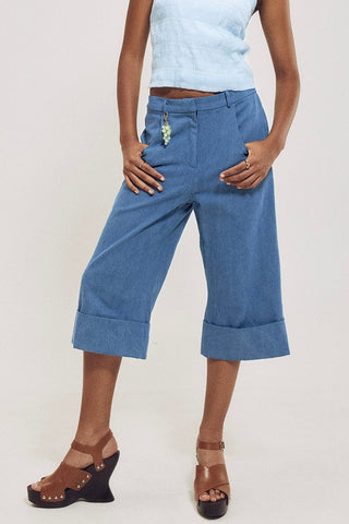 HILARY MACMILLAN Denim Capri