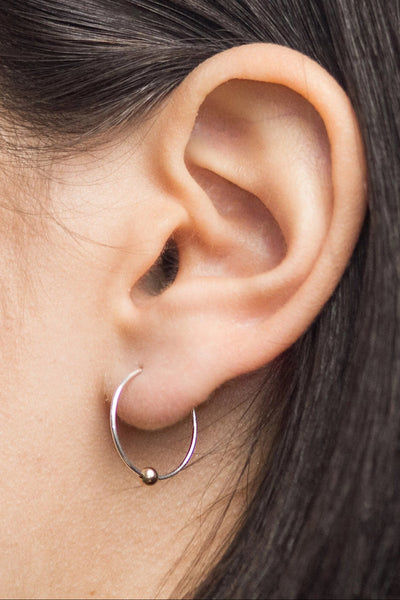 CAMILLETTE Medium Sleeper Earrings - Silver