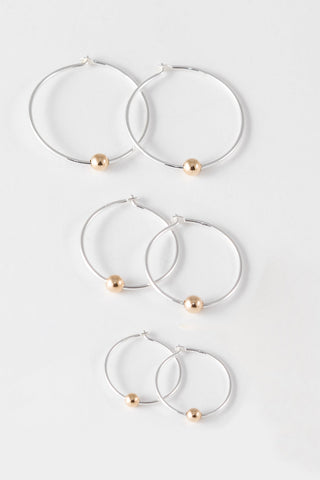 CAMILLETTE Boucles d'Oreilles Dormeuses Moyen - Argent