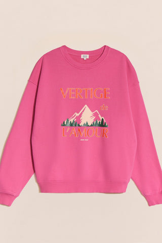 ÉMOI ÉMOI Crewneck Vertigo of Love - Fuchsia