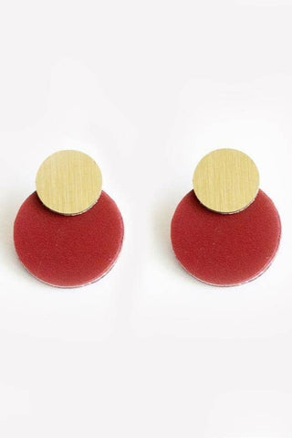 DCONSTRUCT Boucles d'Oreilles Clous Disque