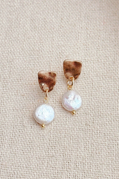 GRACIE ROSE Boucles d'Oreilles Perles d'Eau Douce