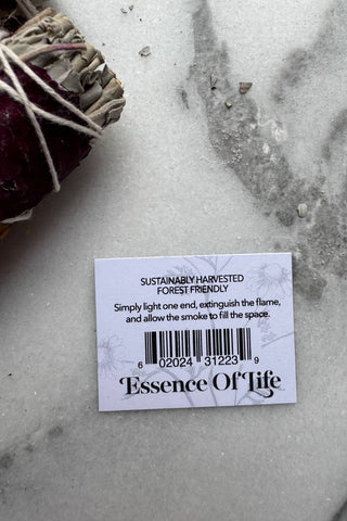 ESSENCE OF LIFE ORGANICS Pétales de Rose et Sauge Blanche