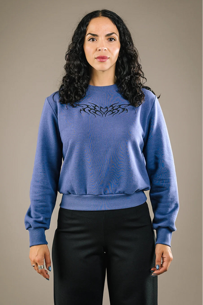 MERCEDES MORIN Crewneck Sigil - Lavender