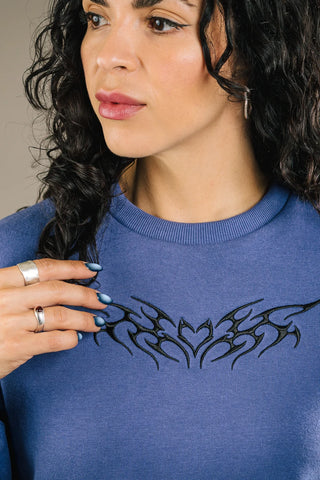 MERCEDES MORIN Crewneck Sigil - Lavender