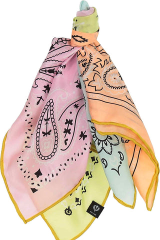 FRAAS Silk Scarf Bandana Patchwork