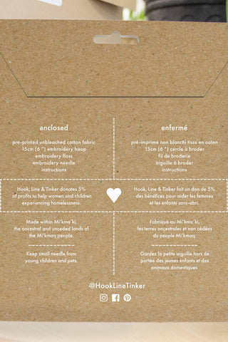 HOOK LINE & TINKER Embroidery Kit - Caribou