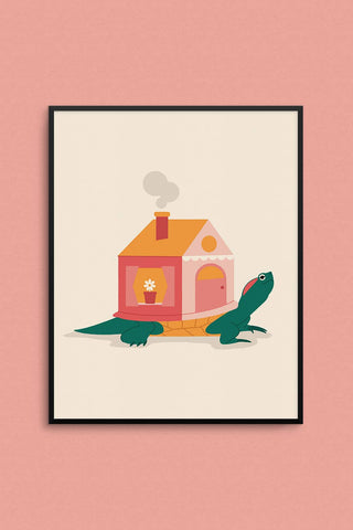 MAD LOVE CREATIVE Turtle Mobile Home Poster