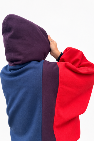 CAPAZCACU Hoodie Yiya - Mauve Bleu et Corail