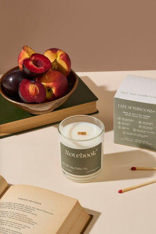 LATE AFTERNOONS Candle Notebook