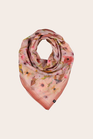 FRAAS Floral Pattern Square Scarf