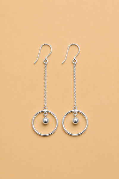 LA RENARDE Zoé Hoop Earrings - Silver