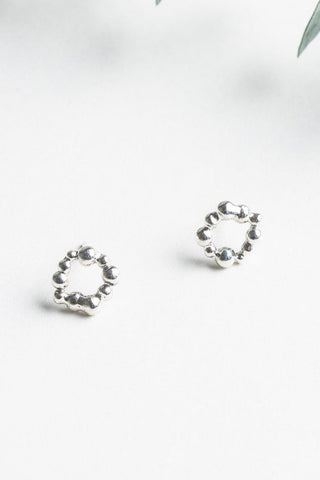 MICHELLE KEMP Hoag Earrings - Silver