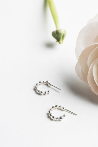 MICHELLE KEMP Lyre Earrings - Silver