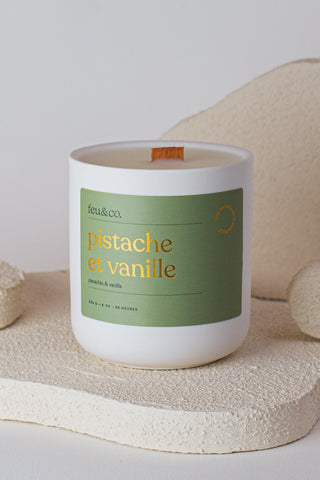 FEU&CO Bougie Pistache et Vanille
