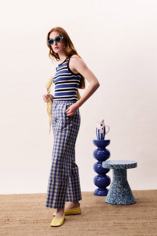 FRNCH PARIS Ceruleen Tank Top - Navy Blue