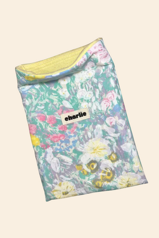 CHARLIE Pochette à Livre Grand Format - Fleurs Vintage