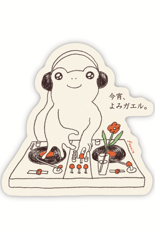 FOONIE DJ Frog Sticker