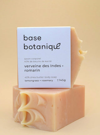 BASE BOTANIQUE Savon - Verveine des Indes + Romarin