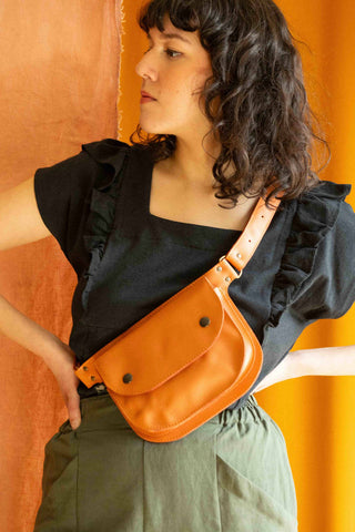 KAZAK Sac Pochette Amaru - Abricot