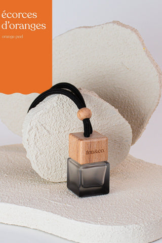 FEU & CO. Diffuseur Voiture - Ecorces d'Oranges