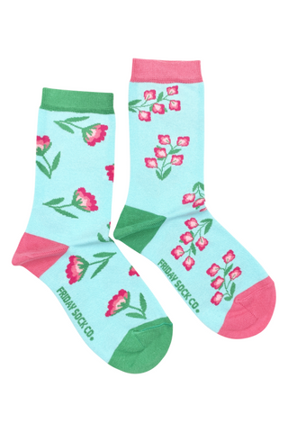 FRIDAY SOCK CO. Chaussettes - Sweet Pink Flowers