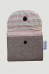 Gray Jeans - Pink Striped
