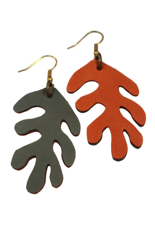 VEINAGE Boucles d'Oreilles Corail