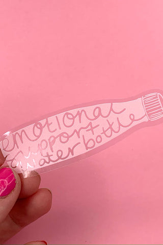 LITTLE MAY PAPERY Vinyl Sticker - Emotional Support Bottle