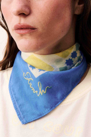 FRNCH PARIS Plitvice Scarf - Azure Blue