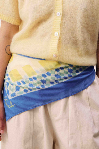 FRNCH PARIS Plitvice Scarf - Azure Blue