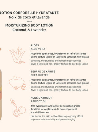 BKIND Lotion pour le Corps - Noix de Coco et Lavande