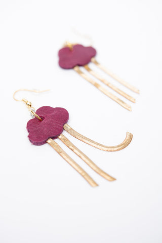 VEINAGE Boucles d'Oreilles Nuage S