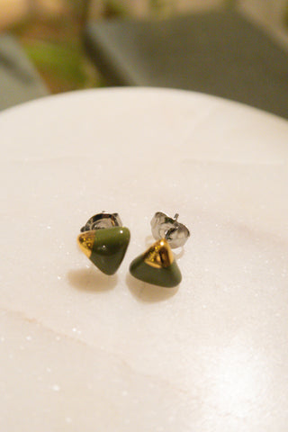 KAG Boucles d'Oreilles Céramique Triangle