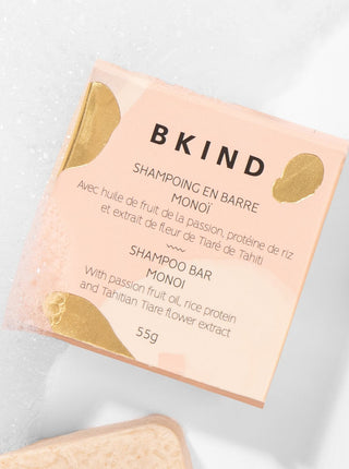 BKIND Shampoing en Barre - Cheveux secs ou fins. Fait localement à Montréal, Québec.