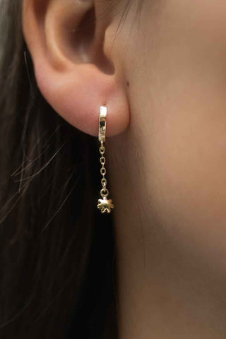 SANDRINE DEVOST Boucles d'Oreilles Azalée Asymétrique