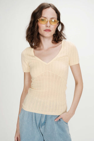 GRACE & MILA Top Velyor - Vanilla