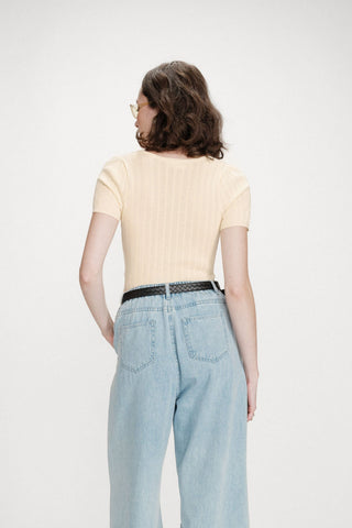 GRACE & MILA Top Velyor - Vanilla