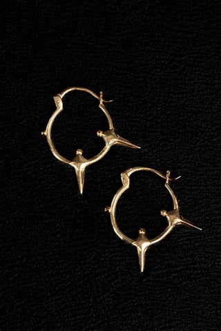 NOIR KALA Eve Hoop Earrings - Gold