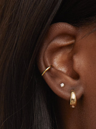 TWENTY COMPASS Mini Bold Hoops Earrings
