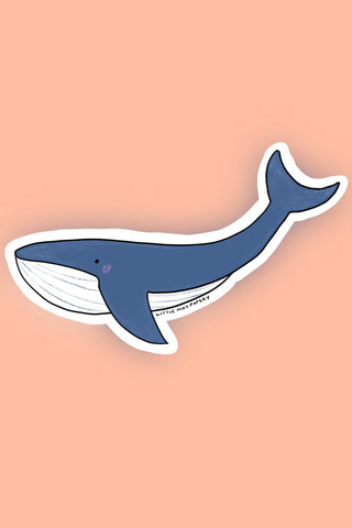 LITTLE MAY PAPERY Autocollant en Vinyle - Baleine