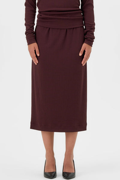 VALERIE C. Midi Skirt - Cocoa