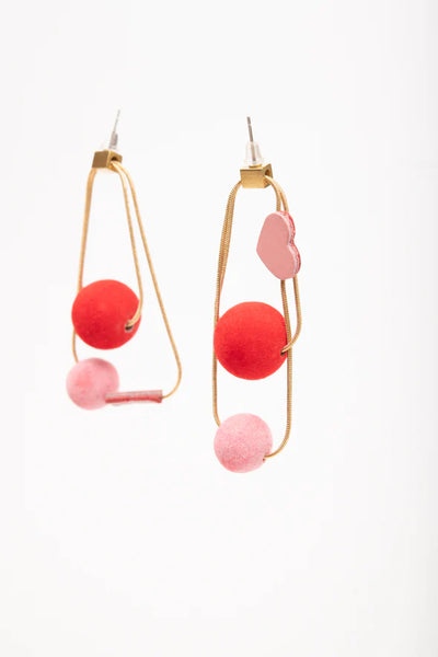VEINAGE Boucles d'Oreilles Amour Caché