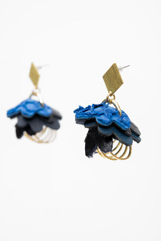 VEINAGE Boucles d'Oreilles Fleur des Neiges
