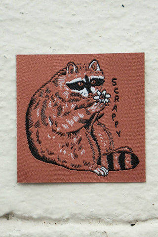 STAY HOME CLUB Patch - Scrappy Raccoon