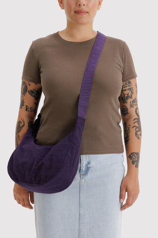 BAGGU Sac Moyen Crescent Nylon - Figue