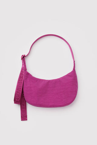 BAGGU Small Crescent Nylon Bag - Deep Fuchsia